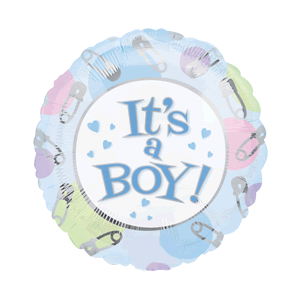 It's A Boy Pins & Things Balloon in a Box