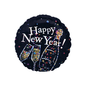Bubbly Happy New Year Balloon in a Box
