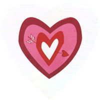 Clear Heart With Arrow balloon