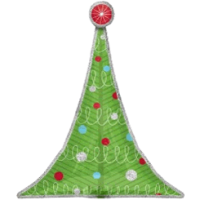 Holographic Christmas Tree  balloon
