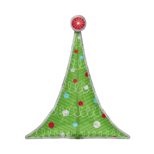 Holographic Christmas Tree  Balloon in a Box
