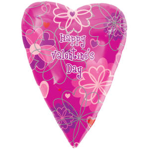 Valentine's Day Flower Pattern Balloon in a Box