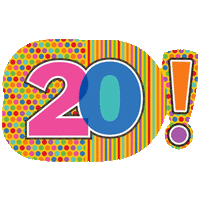 20th Birthday Supershape balloon