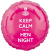 Keep Calm Pink Hen Night Balloon in a Box Small Image