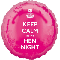 Keep Calm Pink Hen Night balloon