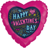 Vintage Valentine Heart Balloon in a Box Small Image