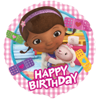 Doc McStuffins Characters Happy Birthday balloon