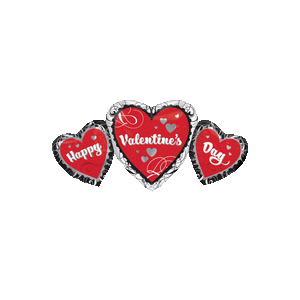 Happy Valentine's Day SuperShape Hearts Balloon in a Box