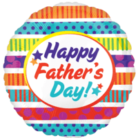 21" Happy Father's Day Stars balloon
