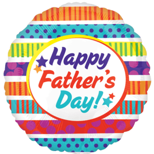 21" Happy Father's Day Stars Balloon in a Box