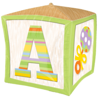 Green Cubez Baby Block balloon
