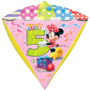 Age 5 Minnie Birthday Balloon in a Box
