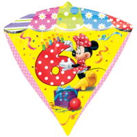 6th Minnie Birthday Diamondz balloon