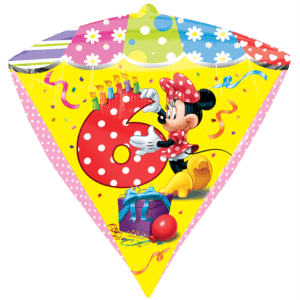 6th Minnie Birthday Diamondz Balloon in a Box
