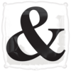 "&" Black Colour Print Balloon in a Box Small Image