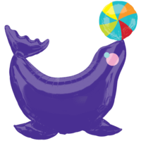 Colourful Circus Seal balloon