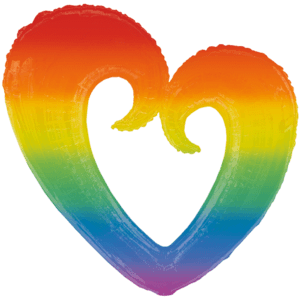 Rainbow Heart Balloon in a Box