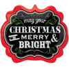 Chalkboard Merry and Bright Christmas Balloon in a Box Small Image