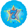 7 Blue Stars Balloon in a Box Small Image
