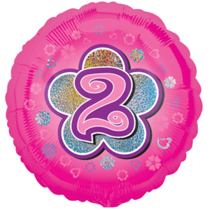 2 Pink Flowers Balloon in a Box