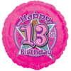 Pink Stars 13 Birthday Balloon in a Box Small Image