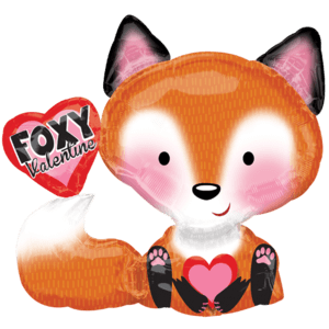 Foxy Valentine Cute Balloon in a Box