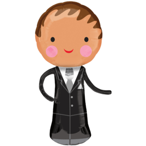Handsome Super Groom Balloon in a Box