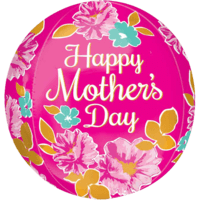 16" Orbz Happy Mother's Day Flowers balloon