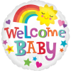 Welcome Baby Rainbow Balloon in a Box Small Image