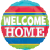 Welcome Home Colourful  Balloon in a Box Small Image