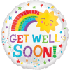 Get Well Soon Rainbow Sun Balloon in a Box Small Image
