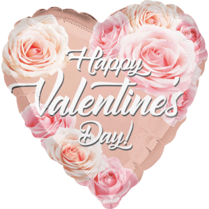 Rose Gold Roses HVD Balloon in a Box
