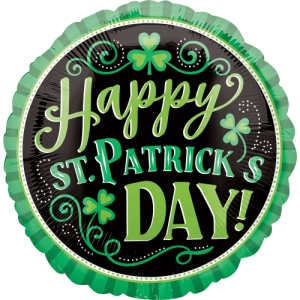 Happy St Patrick's Clover Balloon in a Box