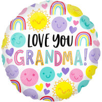 Love You Grandma Smiles balloon