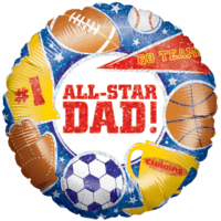 All Star Dad balloon