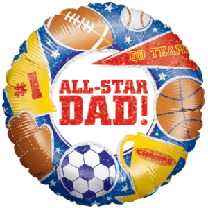 All Star Dad Balloon in a Box