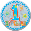 Happy 1st Birthday Blue Badge additional gift