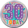 Giant 30th Birthday Badge additional gift