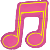 Pink Double Music Beat Balloon in a Box Small Image