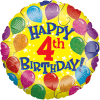 4th Birthday Balloons Balloon in a Box Small Image