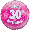 Happy 30th Birthday Girl Holographic Balloon in a Box Small Image