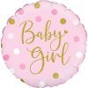 Sparkling Baby Girl Dots Balloon in a Box Small Image