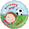 Birthday Boy Football Fun! Balloon in a Box Small Image