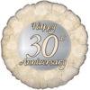 Happy 30th Anniversary Rose Print  Balloon in a Box Small Image