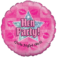Hen Party Star Holographic balloon