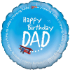 Happy Birthday Dad Sky Writing Balloon in a Box Small Image