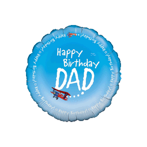 Happy Birthday Dad Sky Writing Balloon in a Box