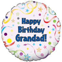 Happy Birthday Grandad Stars balloon