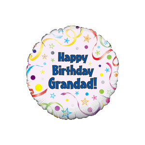 Happy Birthday Grandad Stars Balloon in a Box