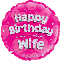 18" Eternal Love Wife’s Birthday balloon
